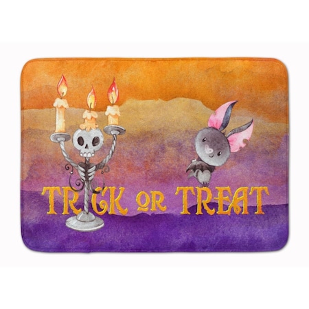 Carolines Treasures Halloween Trick or Treat Machine Washable Memory Foam Mat BB7461RUG